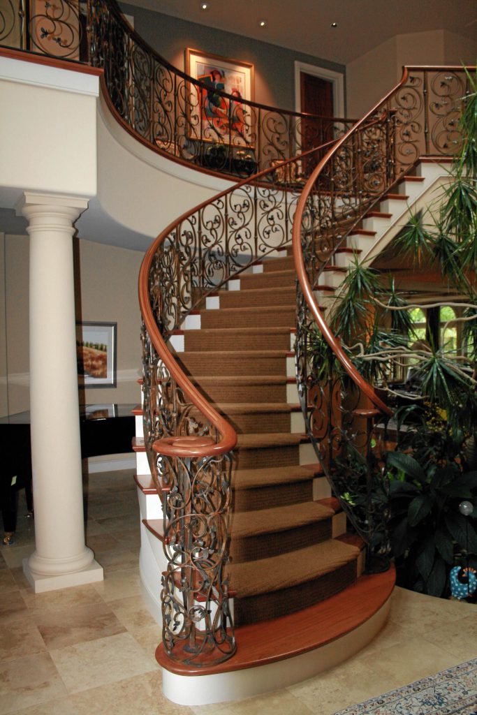 Photo of custom iron railings